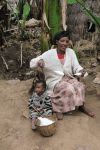 Dorze Woman Spinning Yarn