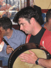 Musician Playing Bodhran Irish