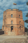 Octagonal shaped Gediminas Tower on Gediminas Hill